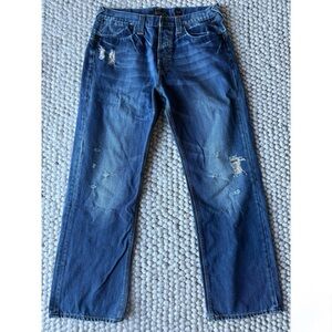 ED HARDY FLAP POCKET STRAIGHT LEG JEANS